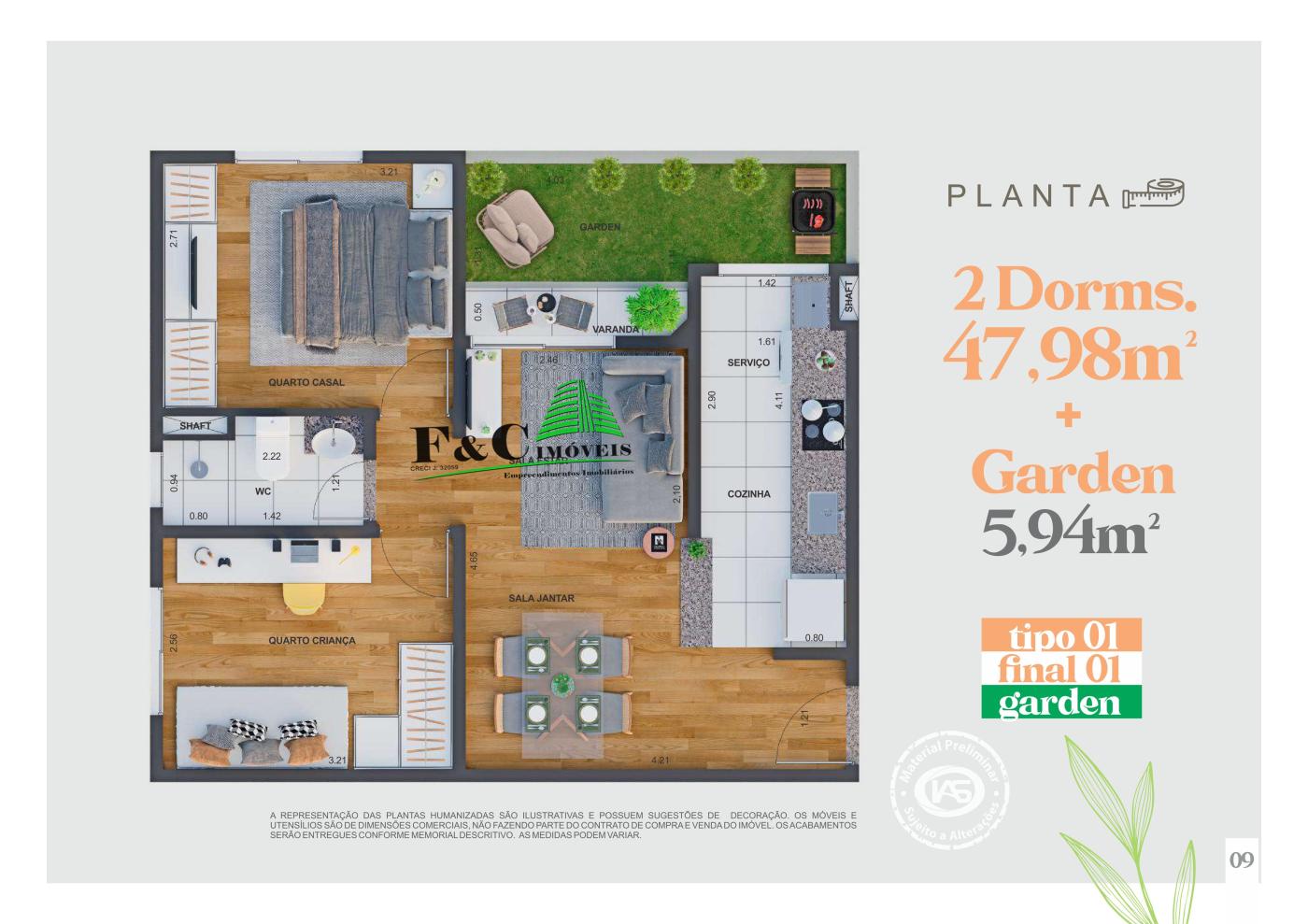 Apartamento, 2 quartos, 48 m² - Foto 14