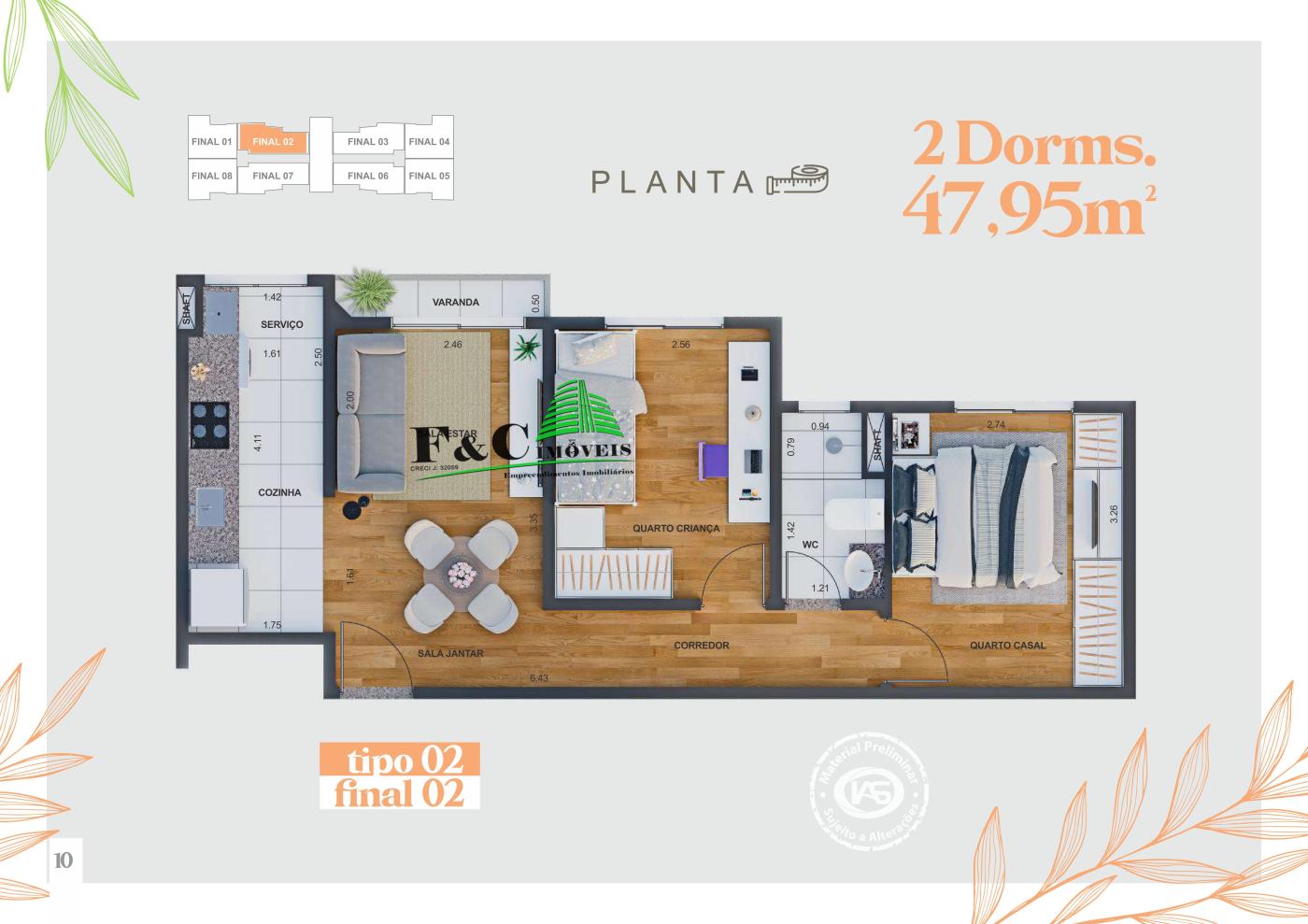 Apartamento, 2 quartos, 48 m² - Foto 15