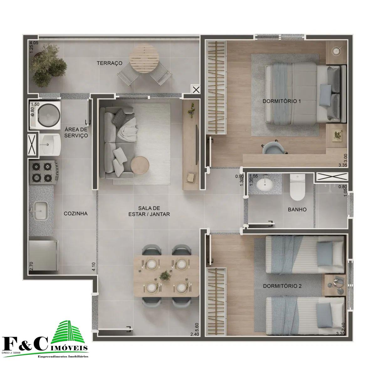 Apartamento, 2 quartos - Foto 21