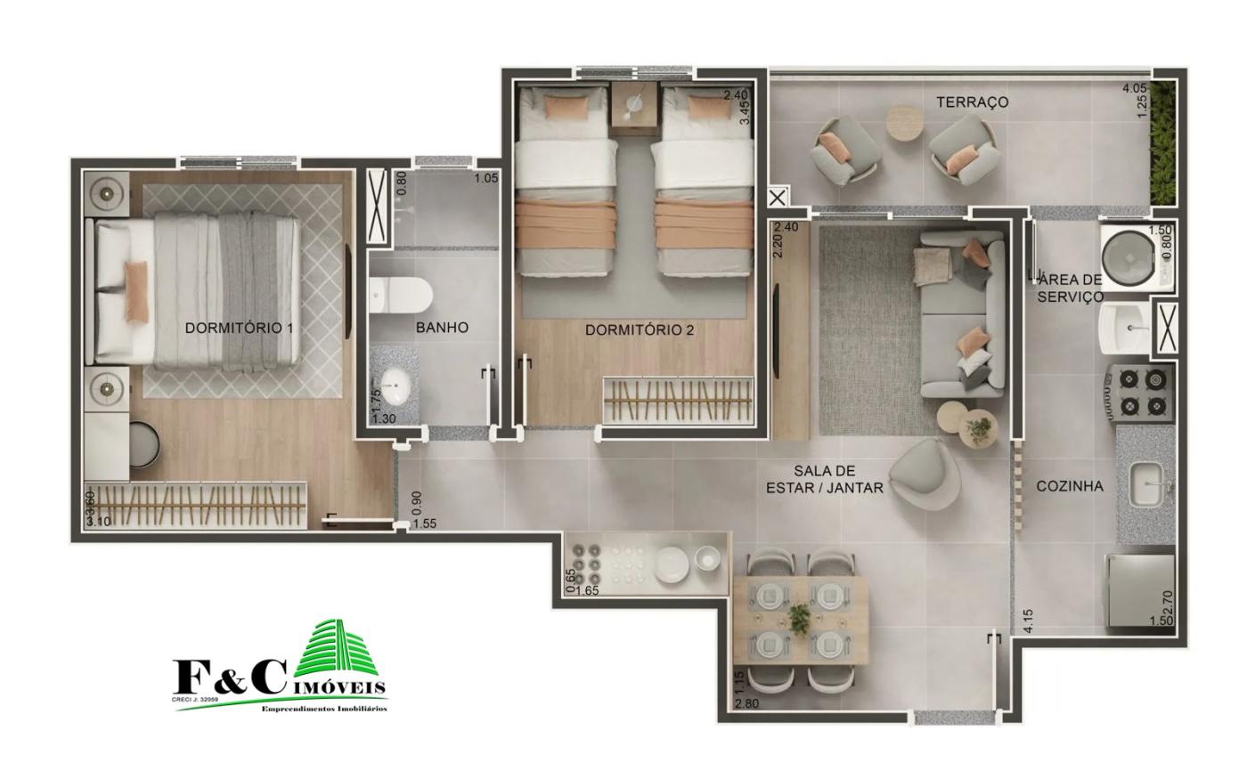 Apartamento, 2 quartos - Foto 23